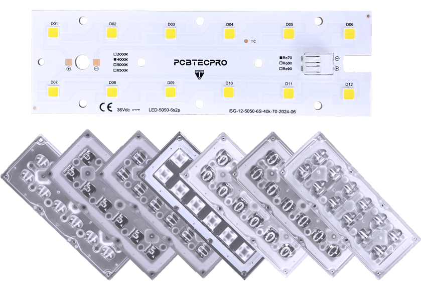 Parts for LED light modules