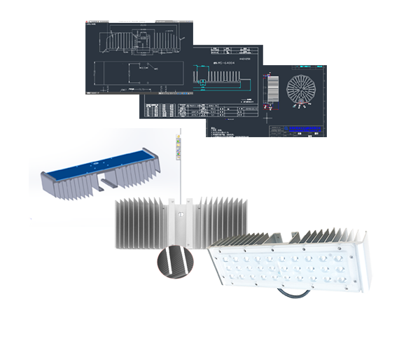 aluminum profile heatsink for modules