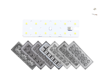 Metal core PCBA 6x2 led 5050 with multiple lensoptions